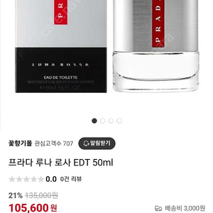 프라다. 루나로사 50ml