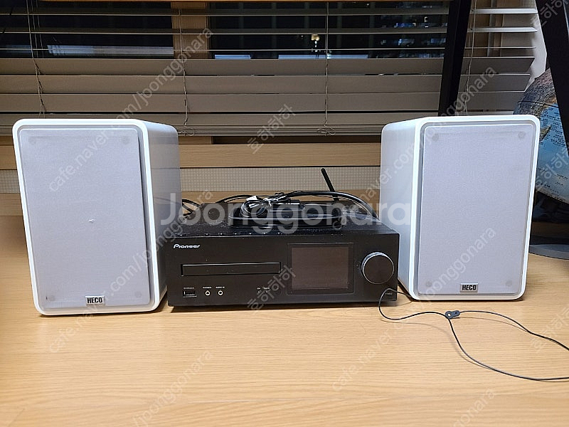 파이오니아 hm82 CD리시버 & 스피커 heco 칼러--0