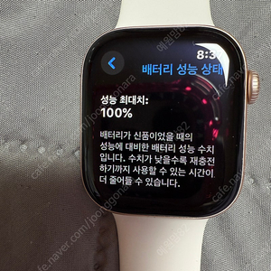 애플워치10 42mm gps 로즈골드