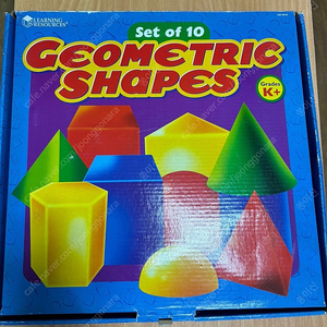 러닝리소스 geometric shapes. 감각발달 Rainbow peg play