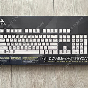 CORSAIR PBT DOUBLE-SHOT KEYCAPS(커세어 PBT 더블샷 키캡 화이트)