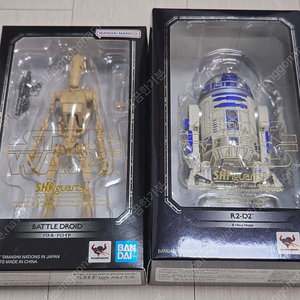 반다이 SHF 스타워즈 R2-D2, 배틀드로이드 일괄 판매합니다.