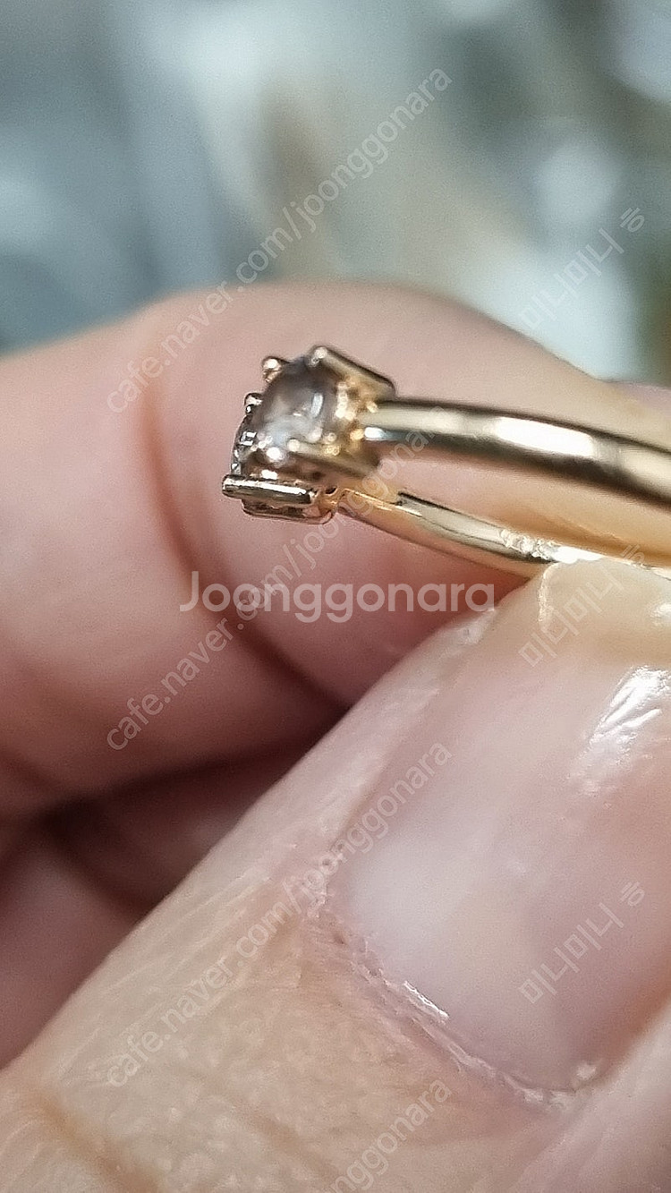 14k 애끼반지 15만원 택배비포함 우체국발송--2