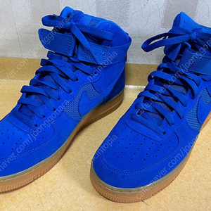 나이키 에어 포스 1 하이 하이퍼 코발트 블루 신발 운동화 농구화 265 사이즈 nike air force 1 high shoes cobalt blue US8.5