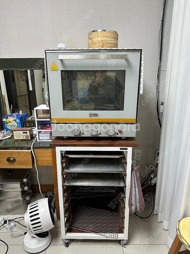 지에라 오븐 4단 아날로그 화이트 스팀 컨벡션 브리옥스...--0