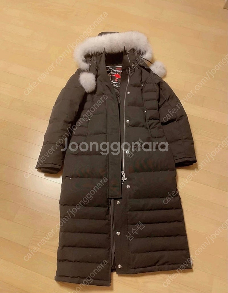 (새상품)무스너클 롱 패딩 블랙S--1