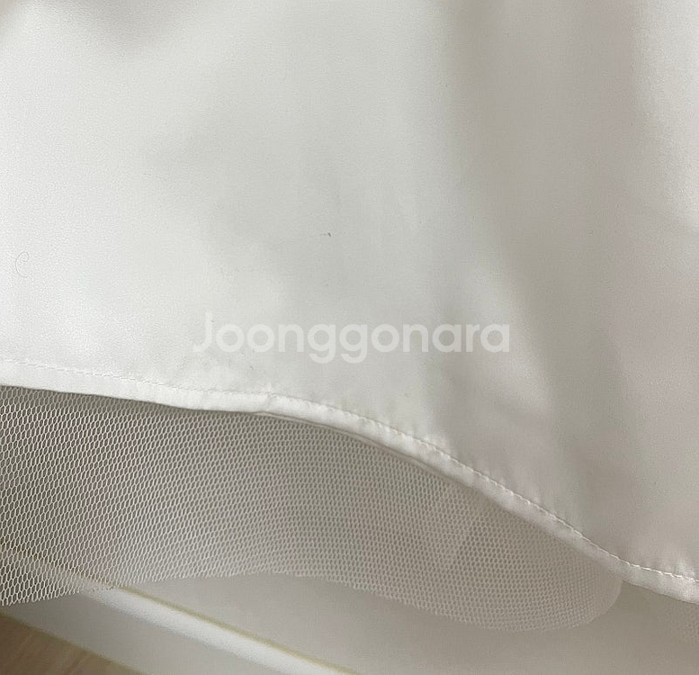 가니송 브라이덜 리본 튤 드레스 white F--9