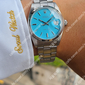 [정품] 롤렉스 오이스터 데이트 티파니 더콰이즈블루 빈티지 (Rolex Oyster Tiffany Turquoise Blue Vintage)