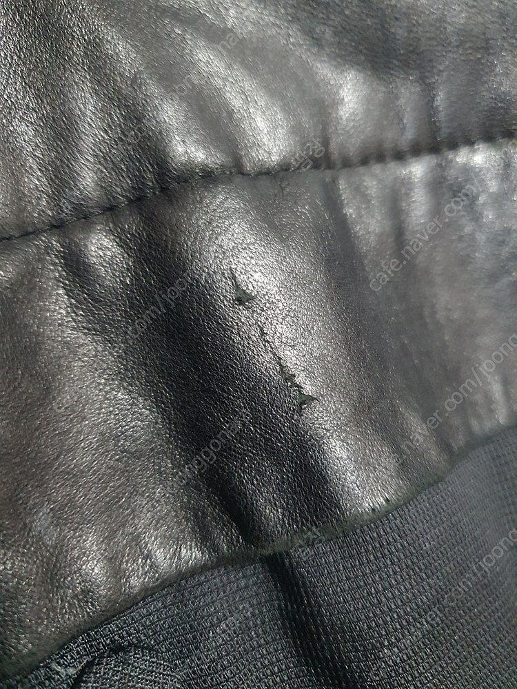 손정완 가죽배색 다운패딩 점퍼 85 이미지