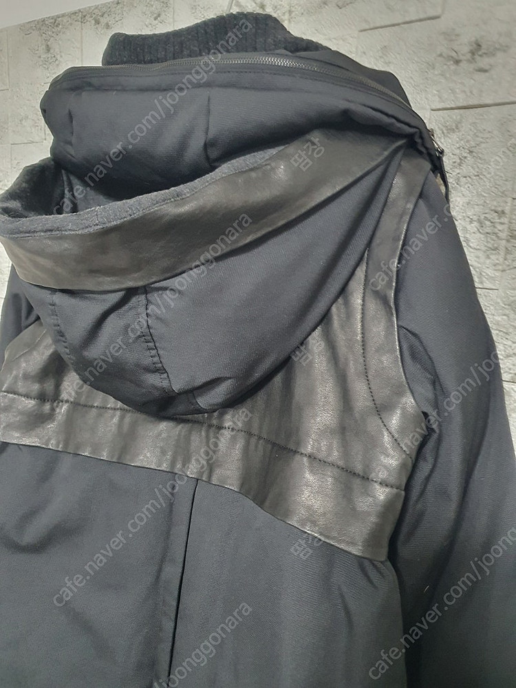 손정완 가죽배색 다운패딩 점퍼 85 이미지