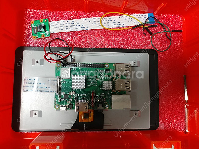 라즈베리파이3b+, 7인치터치스크린, 카메라, 아두이노...--2