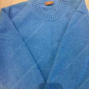 르917 니트 ALPACA BLEND ROUND PULLOVER [BLUE]