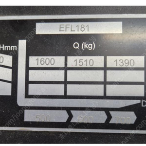 쌍용리프트 전동 지게차 리튬B EFL181-3000 1.8톤 100시간미만사용 1500에 처분