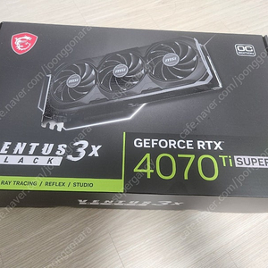 MSI Geforce 4070ti super ventus 3x 판매합니다.