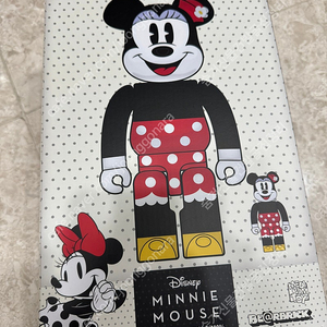 베어브릭 미니마우스 400% 100%세트 미개봉 bearbrick minnie mouse