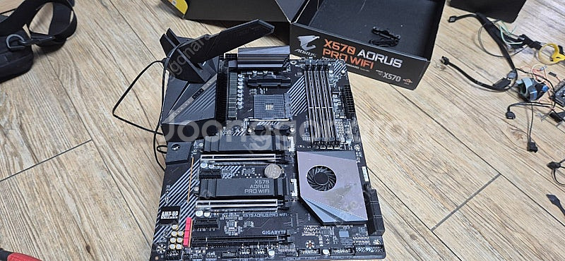 x570 aorus pro wifi 보드 + 워터블럭 ...--0