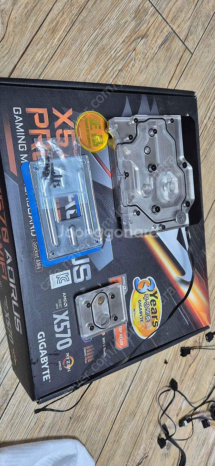 x570 aorus pro wifi 보드 + 워터블럭 ...--4