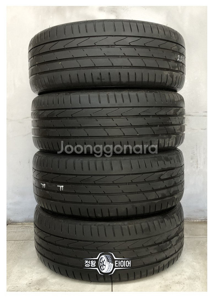 중고타이어 한국타이어 벤투스 S1 에보2 225/50R...--0