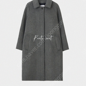 원모어띵 그레이 코트 PORTU COAT