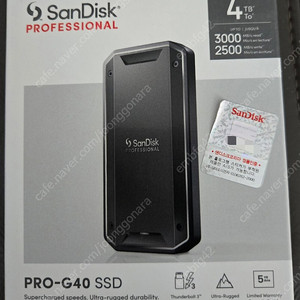 샌디스크 프로페셔널 PRO G40 Portable SSD 4TB