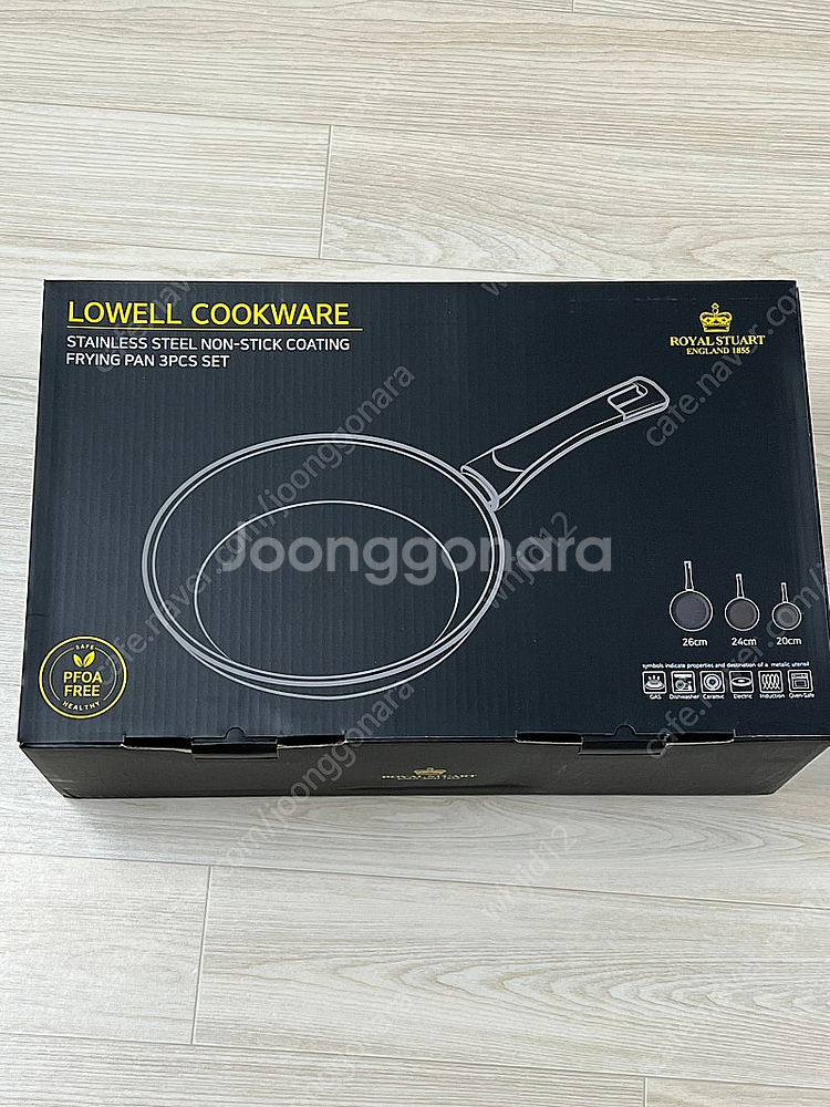 로얄스튜어트 로웰 인덕션 프라이팬 3pcs 세트--0