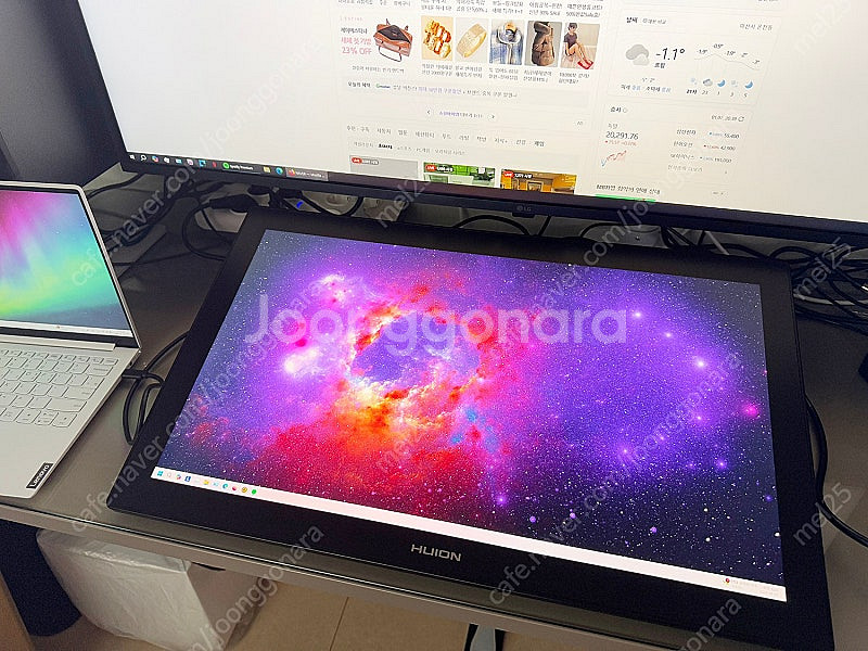휴이온 캄바스 프로 24인치 4k 액정타블렛 팝니다.(...--1