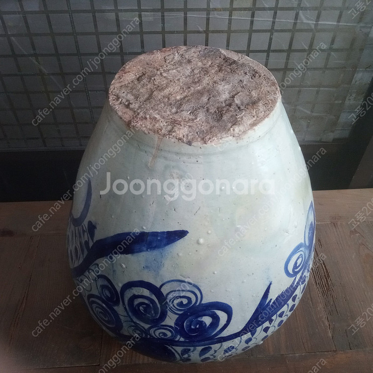 조선시대 물고기 문양의 대형 해주 항아리--8