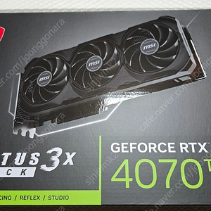 미개봉) MSI 지포스 RTX 4070 Ti SUPER 벤투스 3X 블랙 OC D6X 16GB