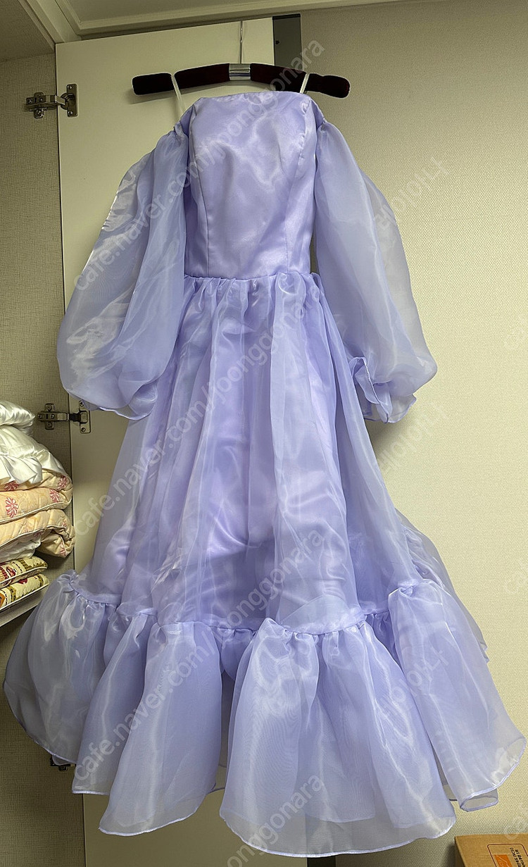 셀프웨딩 유색드레스, 연보라드레스(가격최종인하) 이미지