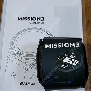 아트모스 미션쓰리 미션3 프리다이빙 컴퓨터 시계 스킨스쿠버 스마트워치 ATMOS MISSION 3  미사용 새제품