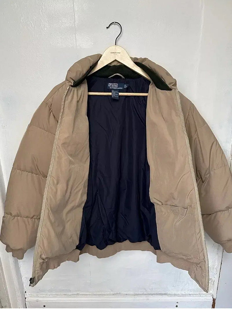 폴로 랄프로렌 푸퍼 다운 자켓 패딩 베이지 L 팔라스--4