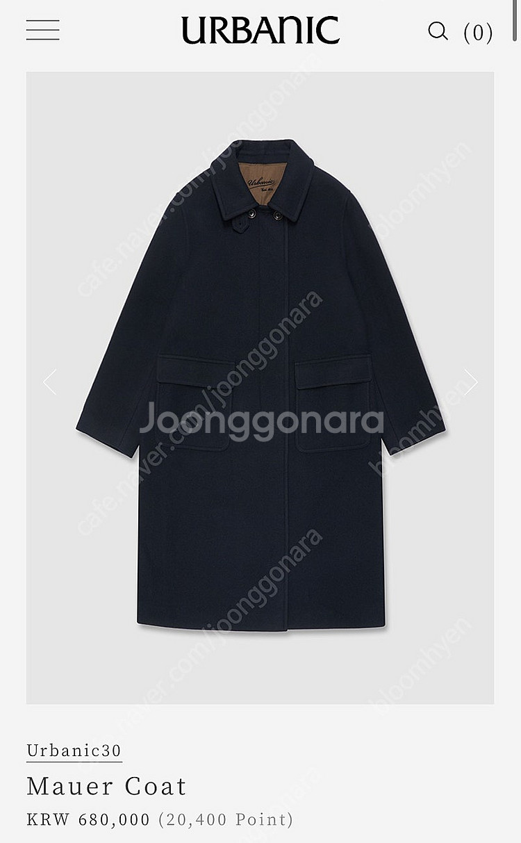 얼바닉30 마우어코트 네이비 urbanic30 Maue...--0