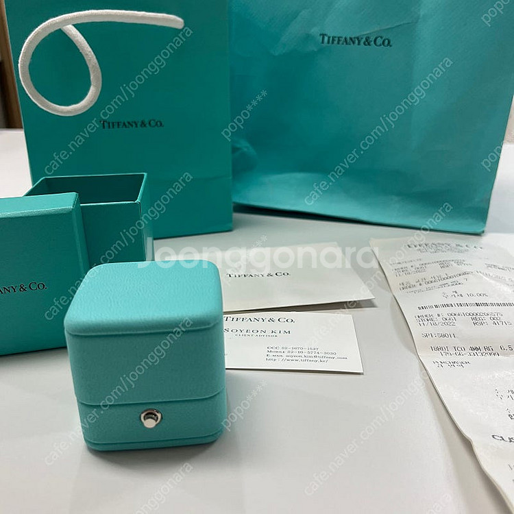명품 티파니앤코 밴드링 18k 로즈골드 팝니다.--3
