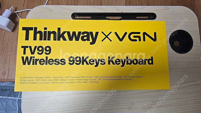 GN TV99 유무선 99배열 기계식 키보드 (카일딥씨스위치) 팝니다.--1