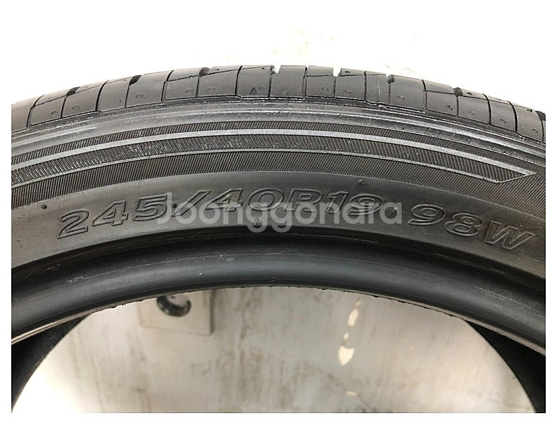 중고타이어 한국타이어 키너지EX 245/40R19 쏘나...--4