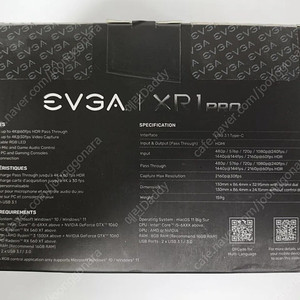 EVGA XR1 PRO 캡쳐보드 미개봉