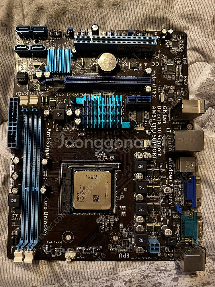 에이수스 메인보드 M5A78L-M LX +cpu fx--0