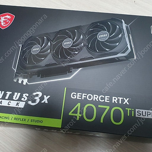 MSI RTX 4070ti SUPER 벤투스 3x OC 블랙 D6X 16GB