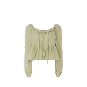 제니오 zaenoi 릴리프릴블라우스 lily frill blouse