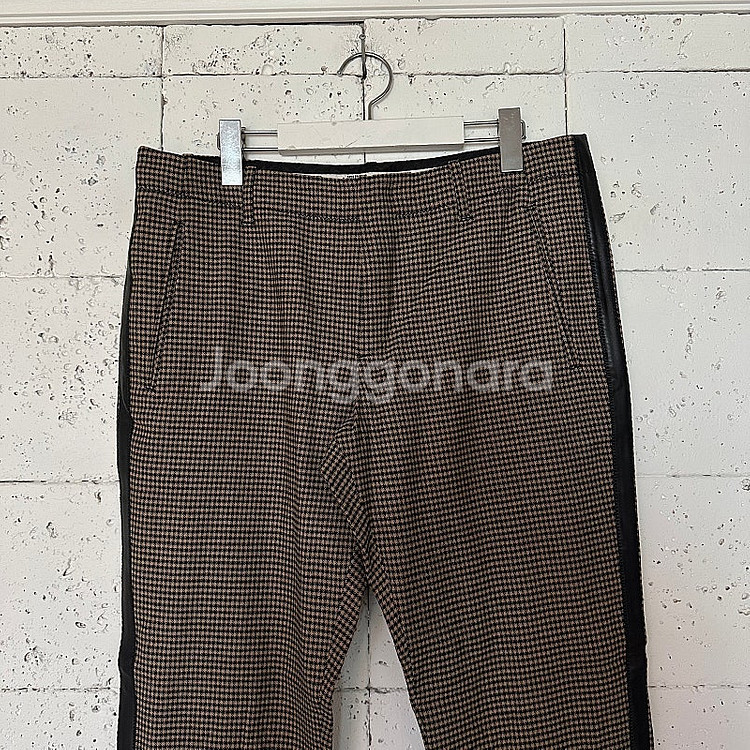36 장폴고티에 체크 슬랙스 팬츠--1
