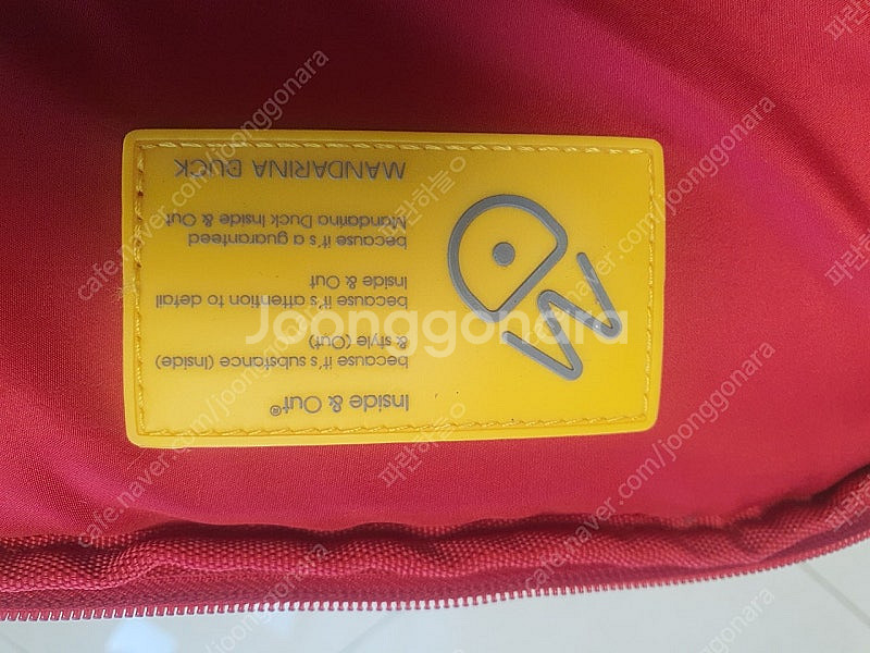 명품 만다리나덕 백팩 상태좋음 학생 가방 해외여행--4