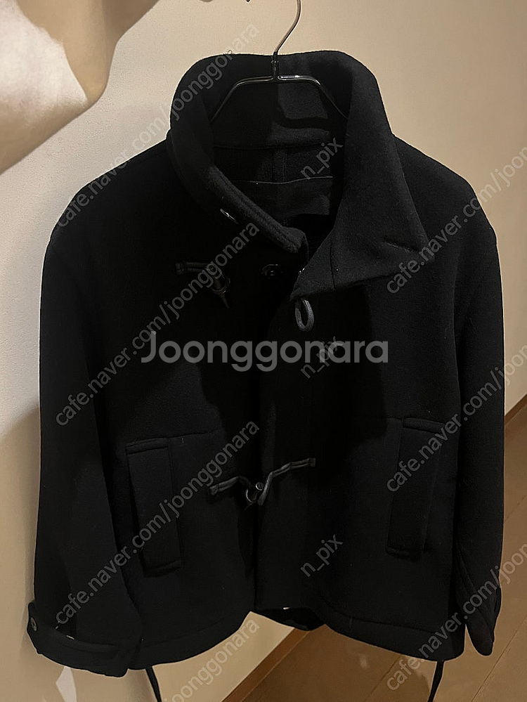 르메르 배스로브 더플코트 블랙 36 (새상품)--3