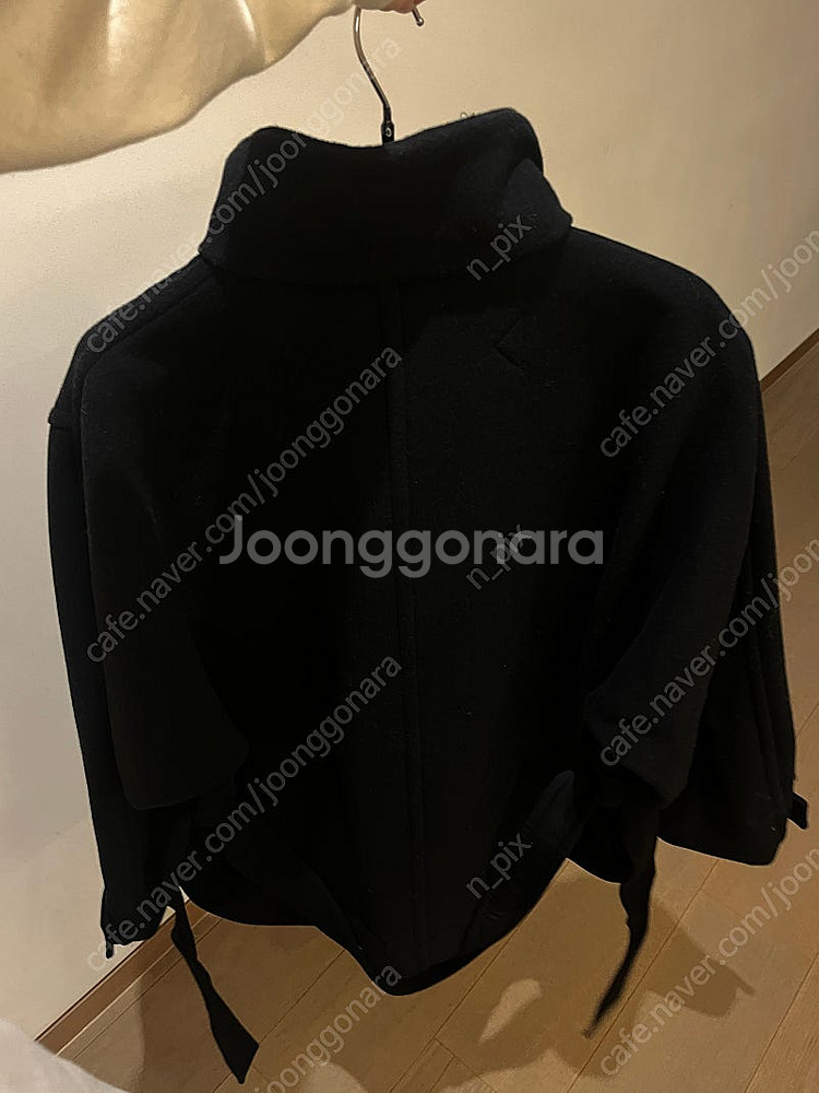 르메르 배스로브 더플코트 블랙 36 (새상품)--4