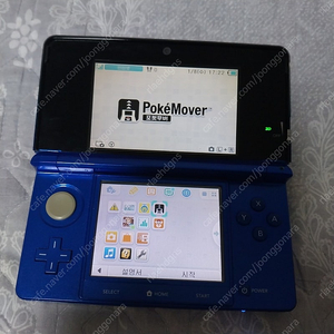 포켓뱅크 포켓무버 설치된 순정 3ds 팝니다