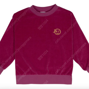 (새상품, 정품) 24aw 윙켄 Velour Sweat - Magenta 6y, 8y