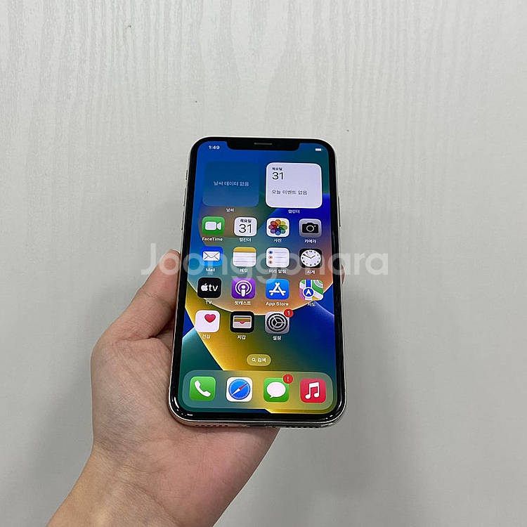 49691 아이폰X 실버 64GB 부산 중고폰 팝니다 ...--1