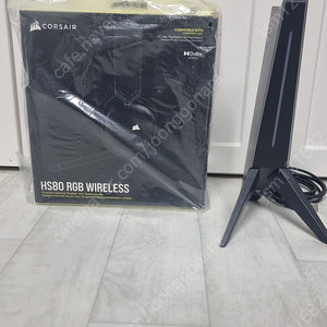 커세어 HS80 RGB WIRELESS 무선 헤드셋+RGB 거치대 판매합니다