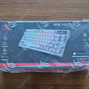 ASUS ROG AZOTH NX MoonLight White PBT (한글 STORM 청축) 무선 커스텀 키보드