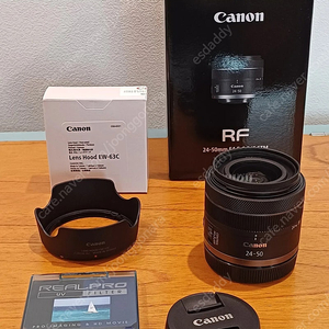 캐논 번들렌즈 RF24-50MM IS STM 정품 박스제품 민트급