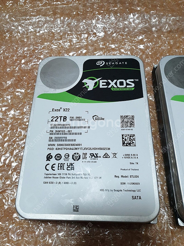 씨게이트-EXOS X22(22TB)/HDD~팝니다--3